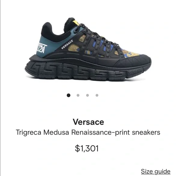 Trigreca Medusa Renaissance-print sneakers Versace | Shoes | Trigreca Medusa Renaissanceprint Sneakers  main image 2
